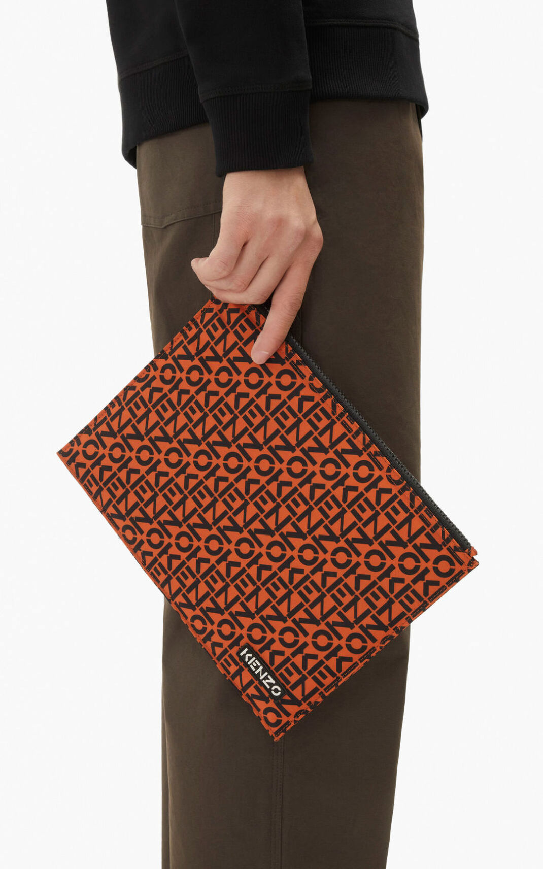 Kenzo Repeat large Clutch Dame - Dyb Orange DK-443588